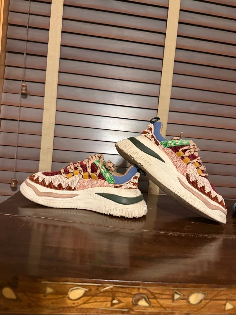 Farm Rio Beaded Chunky Sneakers